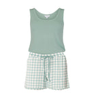 Lady Avenue Bamboo - Green Checks - 61-600-680