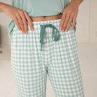 Lady Avenue Bamboo - Green Checks - 61-607-680